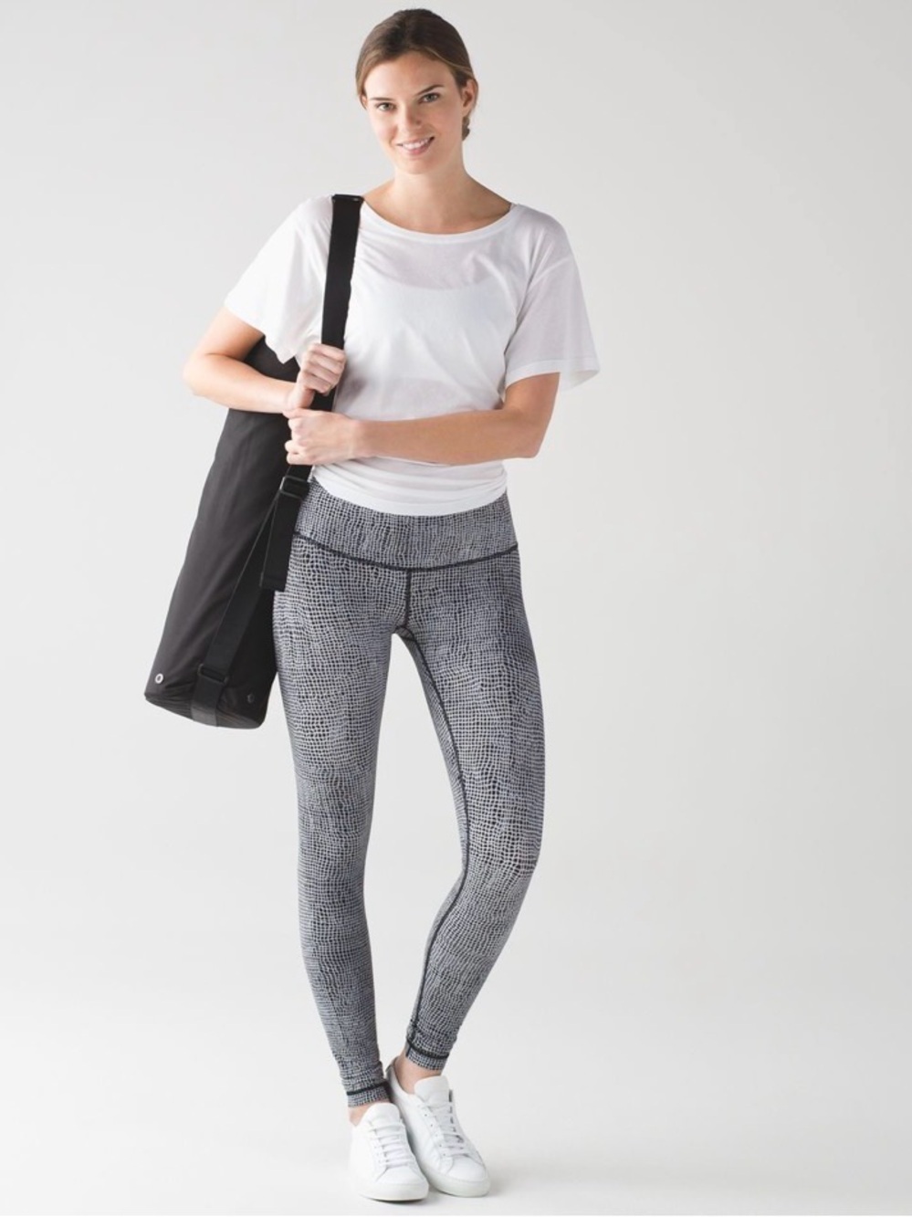 Lululemon Wunder Under III Tight Fall Net White Black Luon 2